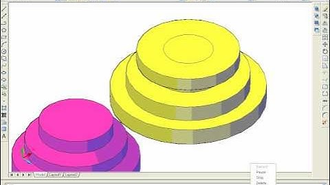 AutoCad 3D 2007 Tutorial: REVOLVE Command