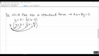 4-3 Writing Equations in Point-Slope Form