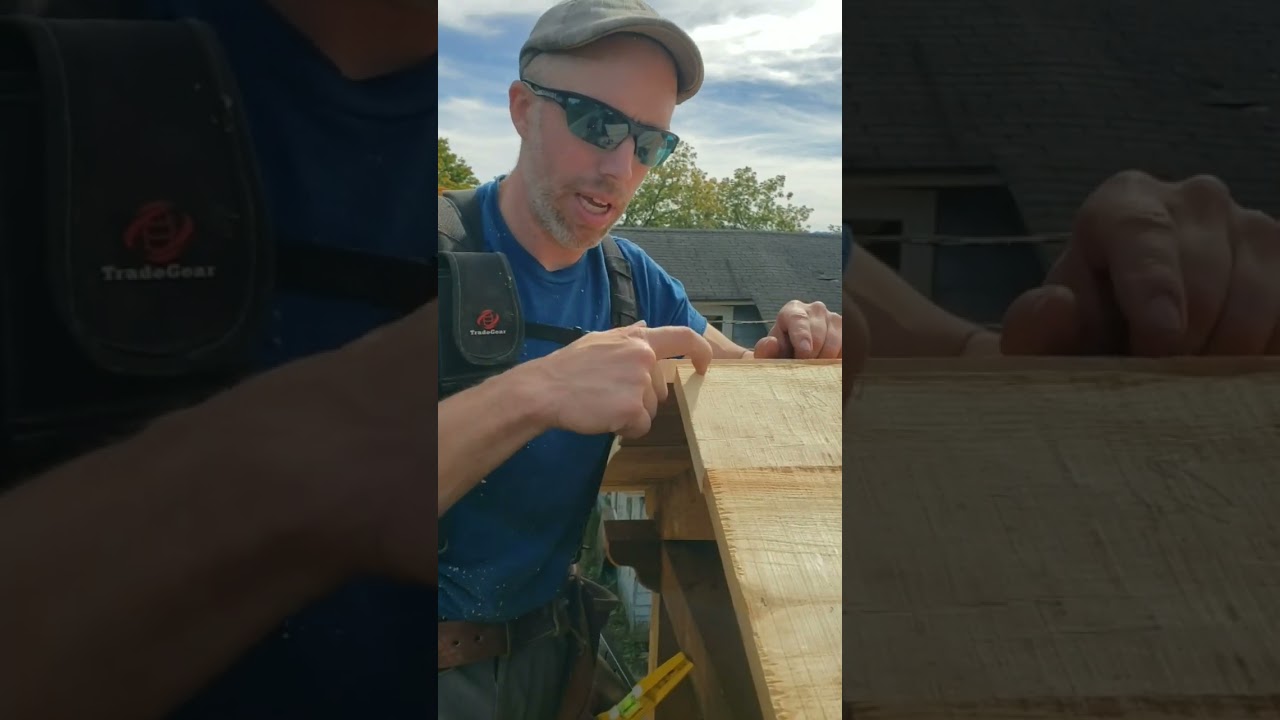 Rough cut roof deck, perfect cut.