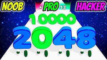 Digit Run 3D - NOOB vs PRO vs HACKER