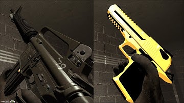 Left 4 Dead 2 Expert Gameplay with BOCW M16 Burst Fire Black Ops Cold War and MW2 .50 GS Black Gold