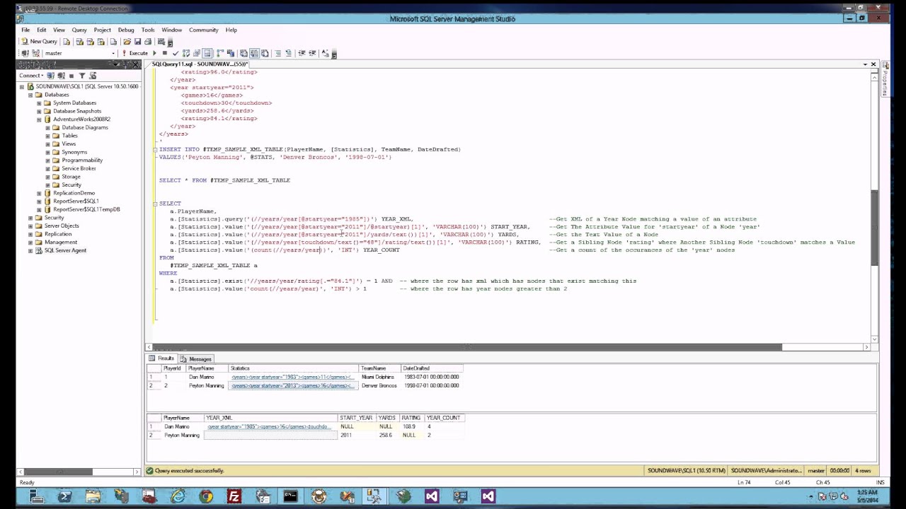 Query Xml In Sql