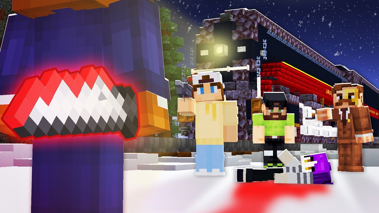 I Survived a Train Murder Mystery in Minecraft...