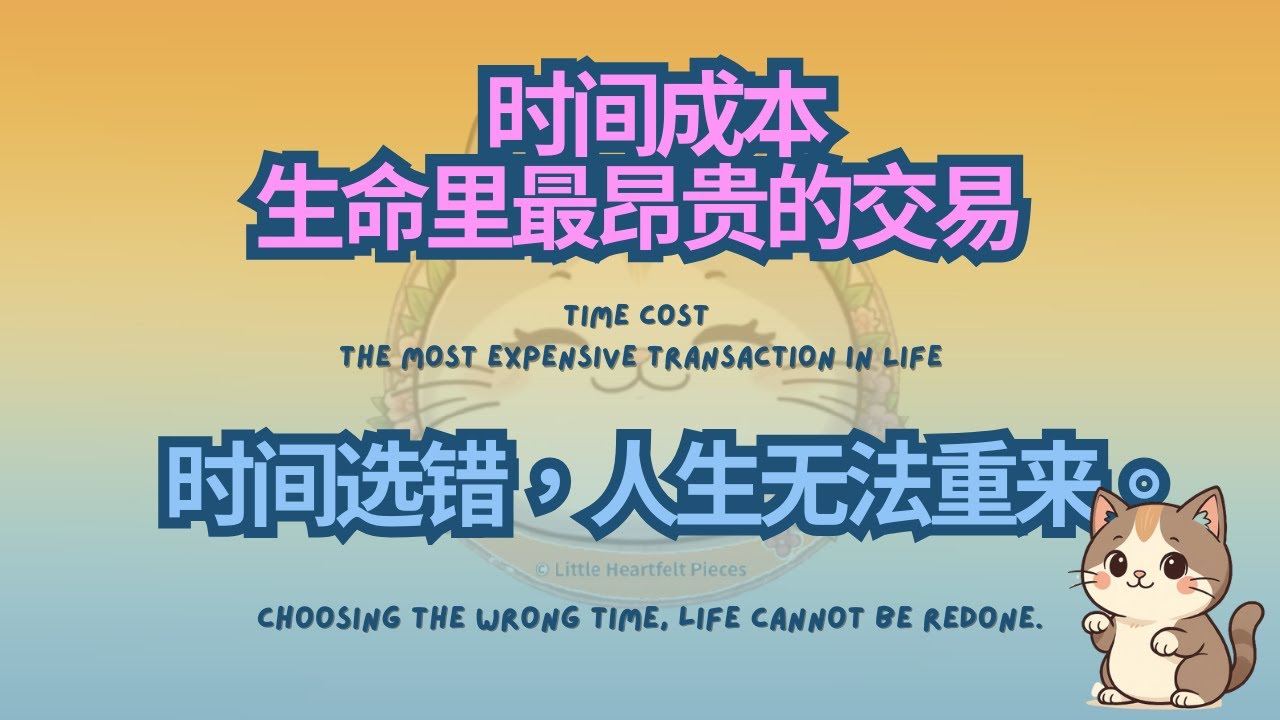时间成本/ Time cost/普通话广播/ Mandarin broadcast/Mandarin Pinyin