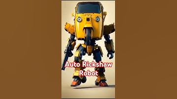 🚖🤖 AI-Generated Auto Rickshaw Transforms into a Futuristic Robot! ⚡ #AI