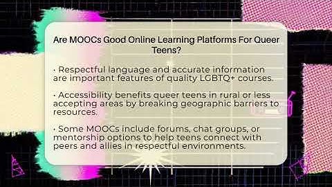 Are MOOCs Good Online Learning Platforms For Queer Teens? - Queer Teens United