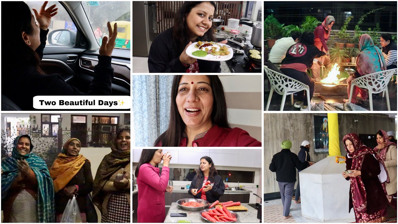 Lohri & Makarsankrati Glimpses ✨|Recipes,Gurudwara Sahib Visit & Friends Time 