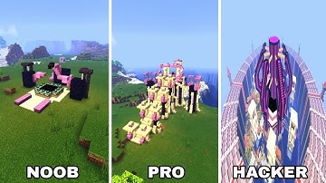 MINECRAFT: NOOB vs PRO vs HACKER end portal challenge