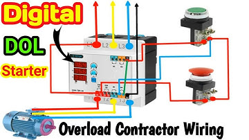 DOL Starter Connection with Digital Contactor | Digital Overload Contractor Wiring As DOL Starter