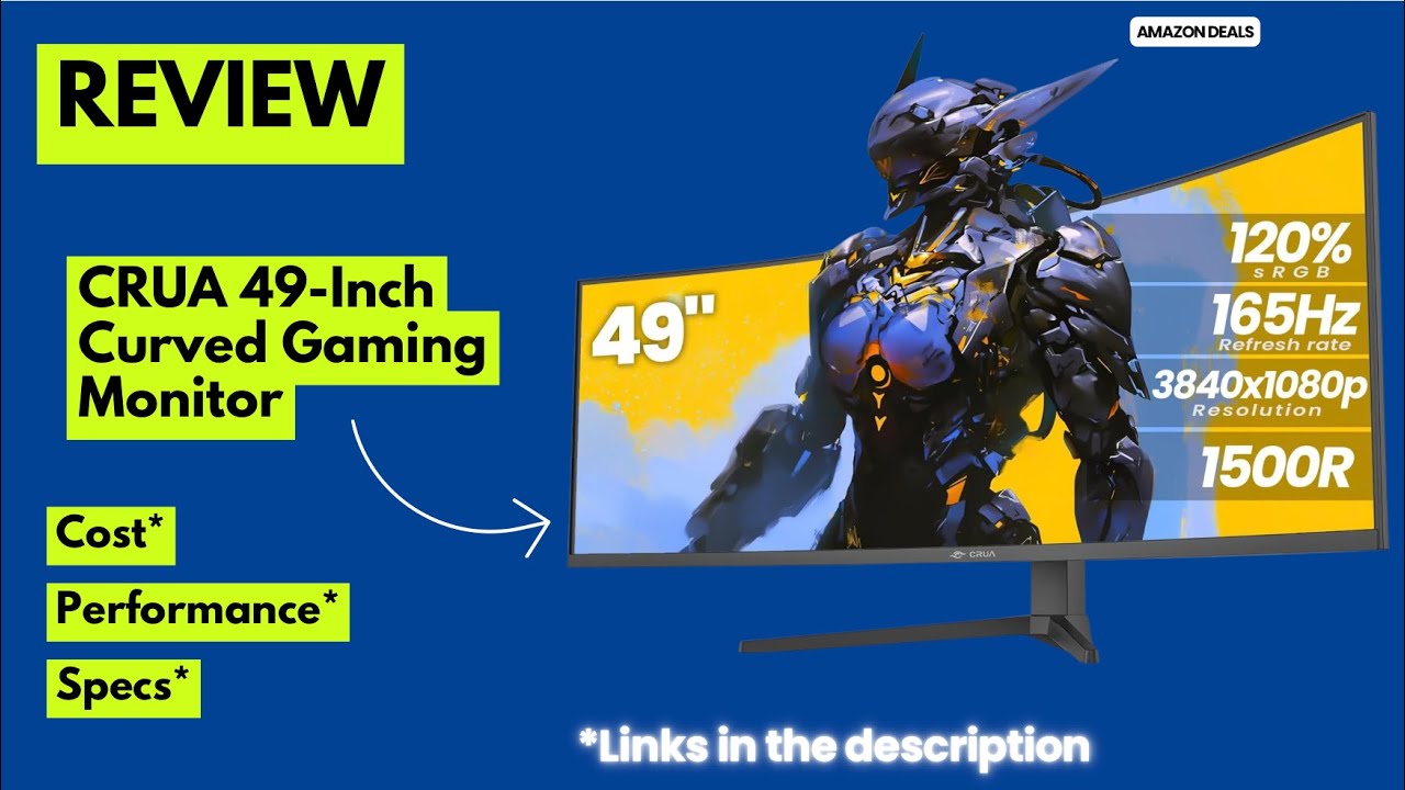 CRUA 49” Curved Gaming Monitor Review | 165Hz Ultrawide 32:9 DFHD