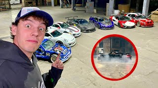 $10,000,000 in Supercar's BURN TIRES in ABANDONED Warehouse! 😳