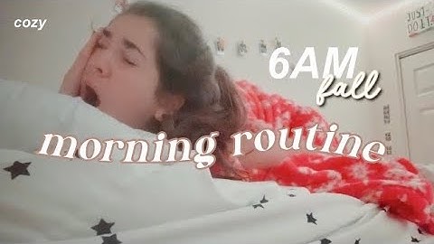 my REALISTIC 6 am fall morning routine 2021