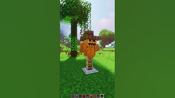 How to make a scarecrow in Minecraft #shorts