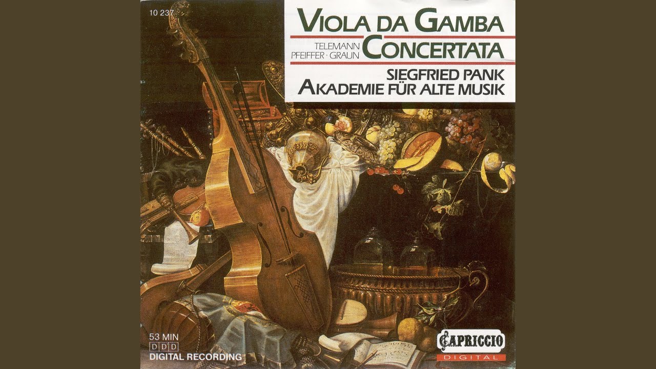 Viola da Gamba Concerto in D Major: I. Vivace