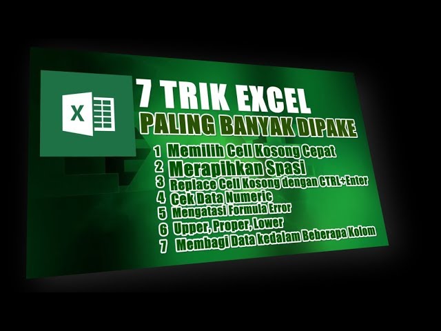 7 Tips Excel Yang Bisa Mempercepat Pekerjaan Youtube