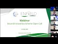 ENFIELD 2nd Innovation Scheme Open Call webinar