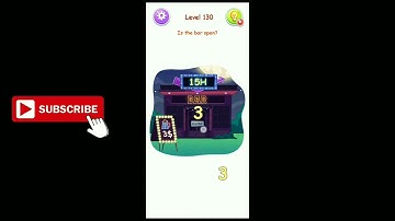 Brain Test: Nurse Story Puzzle Level 130 Is the bar open?