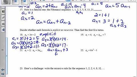 Recursive Sequences