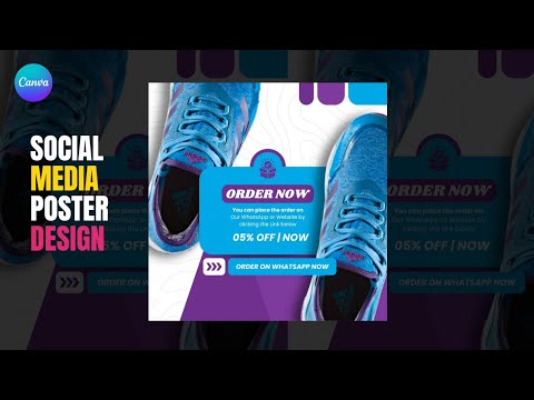 Easy & Creative Shoe Poster Design In Canva | Day 27 - YouTube