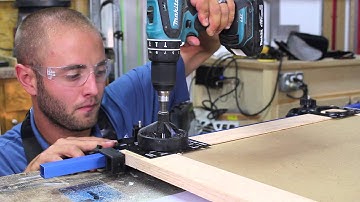 How to Easily Drill Hinge Cups in Cabinet Doors | Glass Impressions