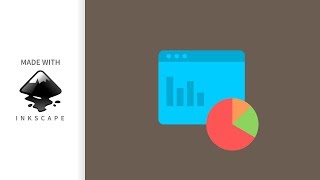 Inkscape Howto - Flat Website Statistics Icon