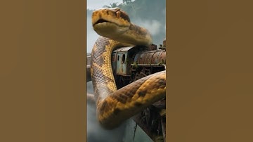 GIANT SNAKE Attacks Abandoned Train in the Jungle