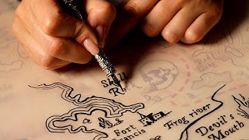 ✨ Tracing Fantasy Map ASMR