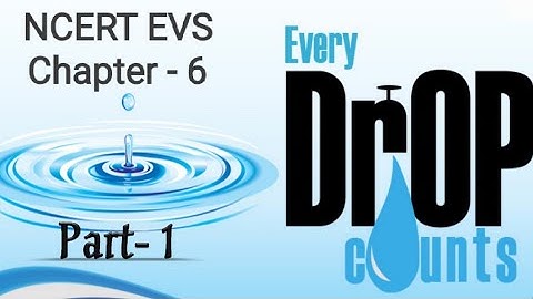 Every Drop Counts NCERT EVS chapter 6 - Introduction