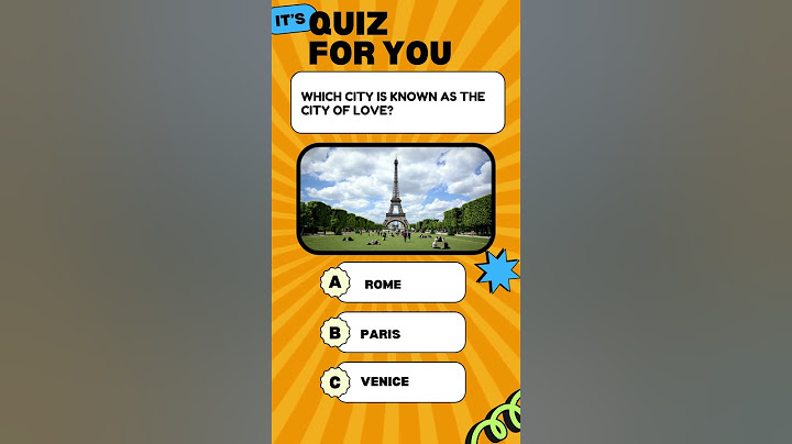 Only 1% Know This Romantic City! 💕 #Quiz #shorts