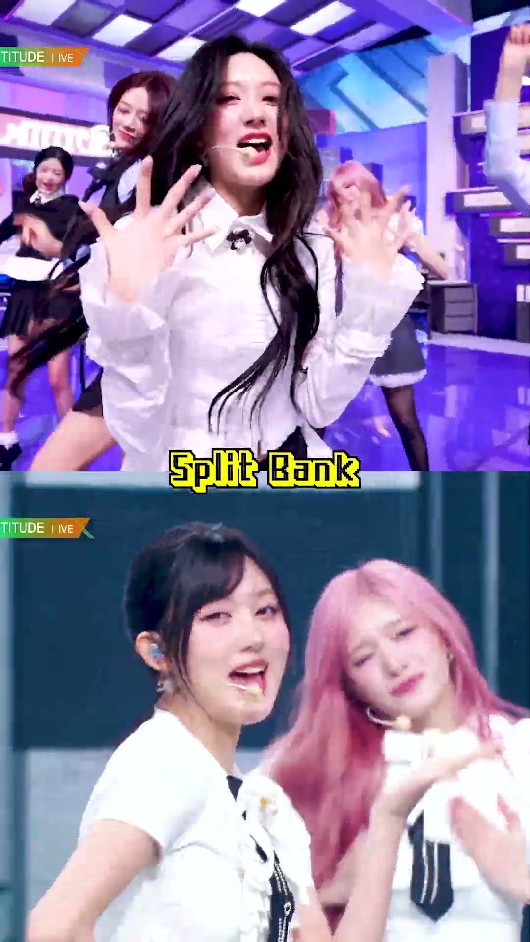 IVE - ATTITUDE #SplitScreen #SplitBank #MusicBank #Shorts | KBS WORLD TV