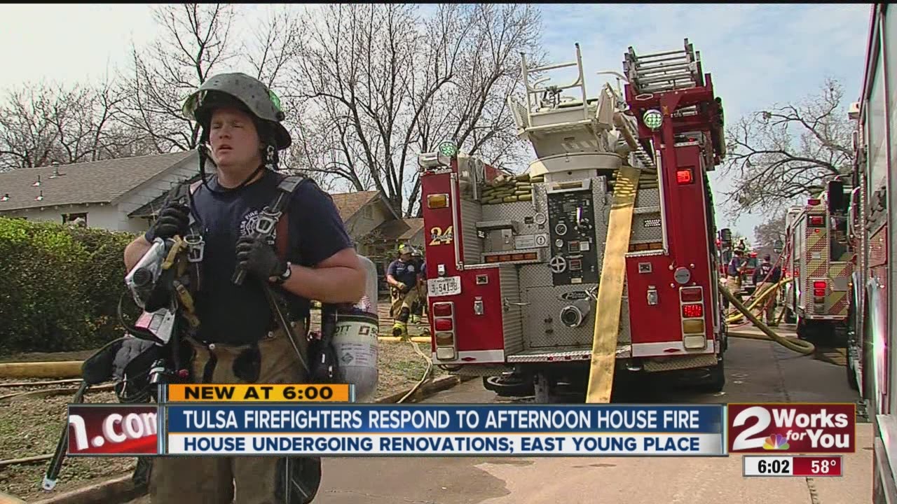 Tulsa Firefirghters Respond To Afternoon House Fire - YouTube
