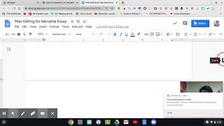 Peer Editing for Narrative Essay Instructions