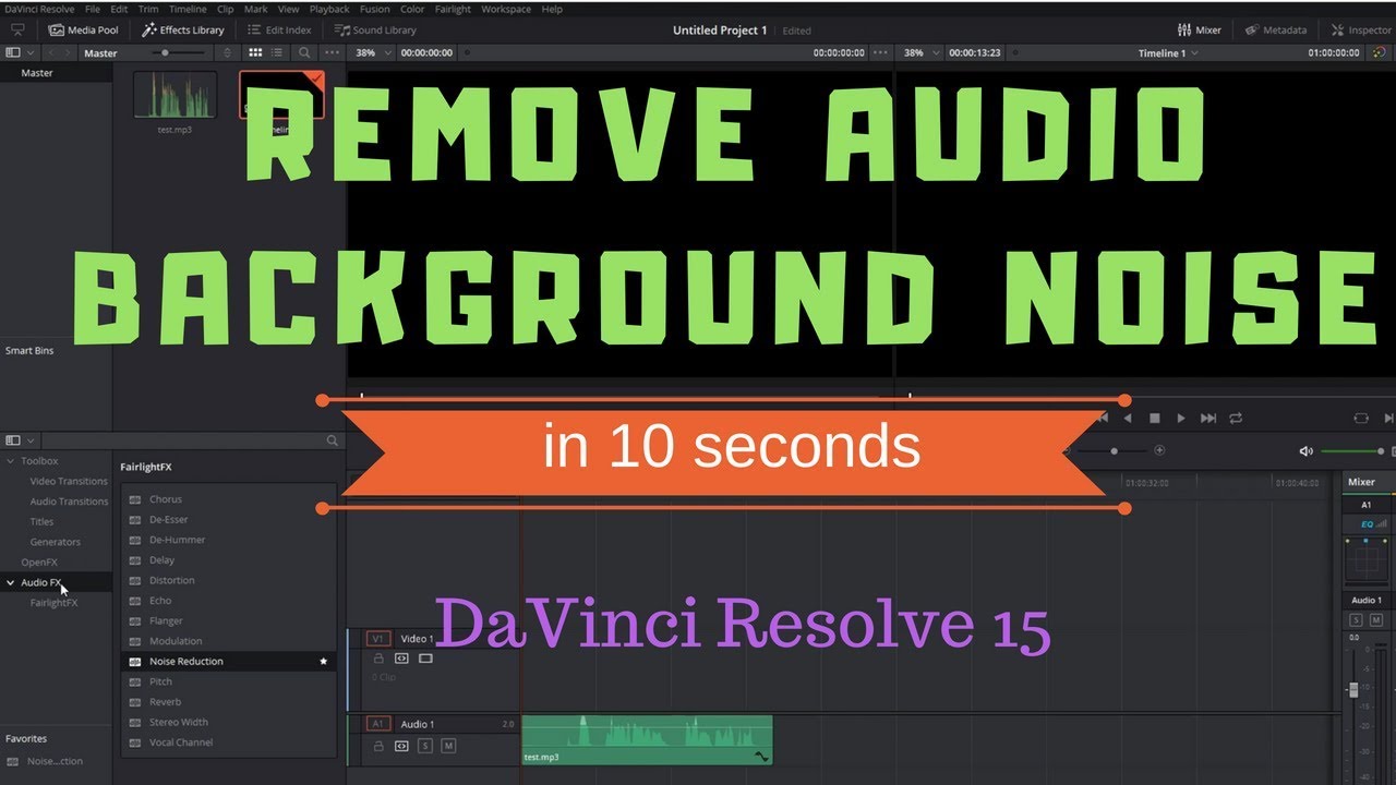 davinci resolve 15 noise reduction free