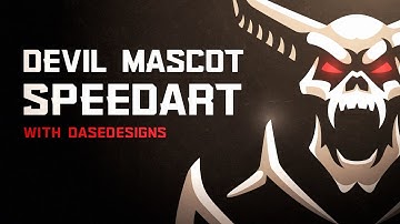 How I create Mascot Logo Concepts | DaseDesigns SpeedArt