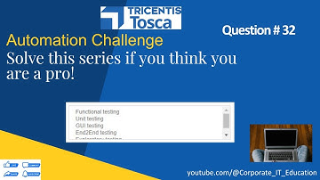 Testing methods  | TOSCA Obstacles | TOSCA Automation Challenge #32