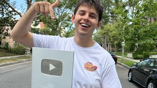 Unboxing 100k silver play button LIVE!