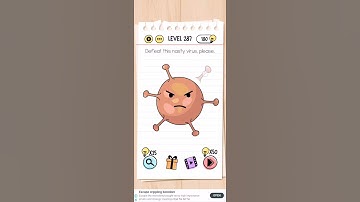 Brain Test Level 287 Defeat this Nasty virus please   Walkthrough Solution