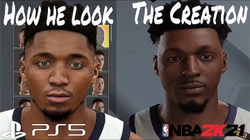 DONOVAN MITCHELL FACE CREATION IN NBA 2K21 NEXT GEN