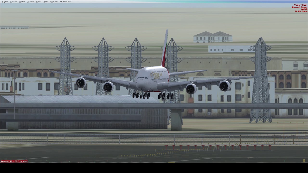 Ek232 Flight EK232 A6-EVG -76 - YouTube