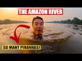 They told me not to swim in amazon river infested with piranhas