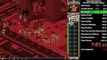Red Alert 2 Soviet Campaign Version 1.0 Speedrun in 49:36