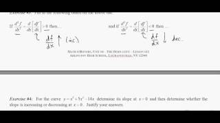 Unit #4.Lesson #11.The Second Derivative
