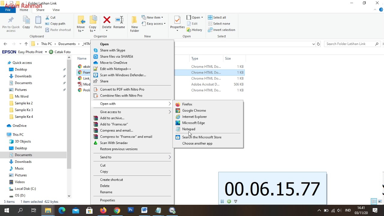 HTML Dasar - Membuat Frame / FrameSet - YouTube