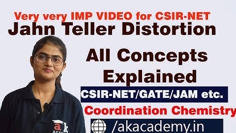 Jahn Teller Distortion | CSIR-NET,GATE,JAM etc | Akacademy