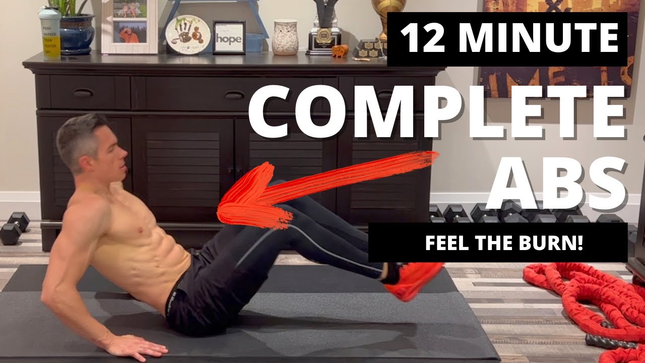 12 MINUTE ABS OF STEEL WORKOUT // No Equipment // No Repeats // Medium
