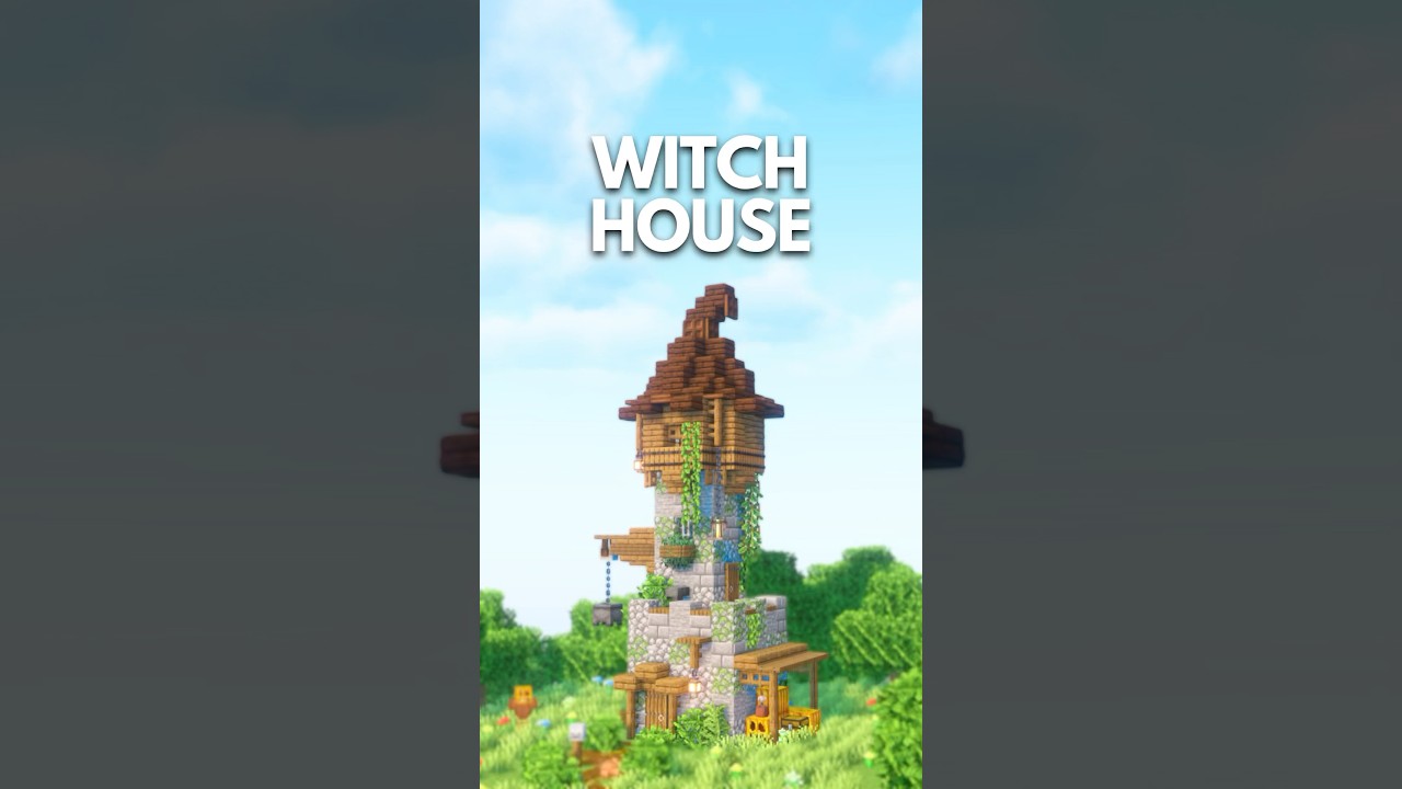 Cozy Witch House 🧙‍♀️ | Survival-Friendly Magic Tower 🌿 