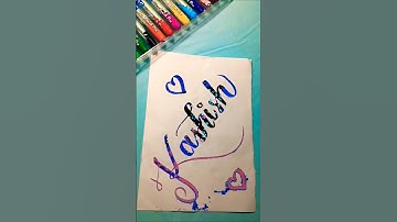 🥰🥰KASHISH🥰🥰//NAME LETTER CALLIGRAPHY BRUSH PEN//TRENDING VIDEO VIRAL VIDEO #trendingshorts