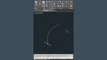Sweep Twist Command in AutoCAD 3D