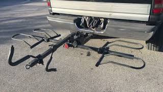 Young 200LB 2-Bike Rack Hitch Mount Tilting & Easy Fold for Car SUV w/ 2 In Receiver,  5in Fat Tire screenshot 4