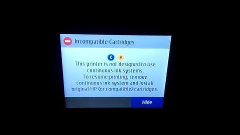How To Solve Incompatible Cartridge Error for HP Officejet Printers